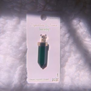 malachite point pendant